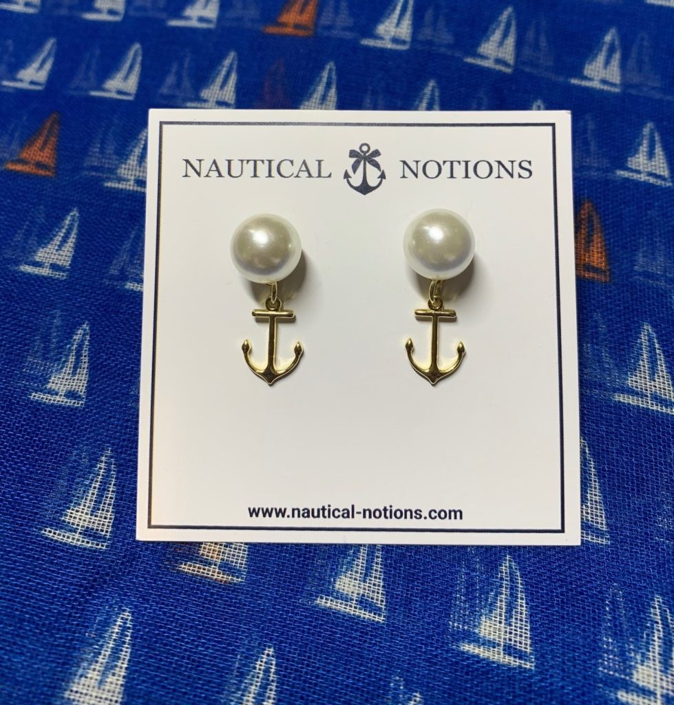 preppy earrings
pearl anchor earrings
anchor earrings
